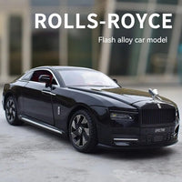 Black Rolls Royce Spectre 1:24 Diecast Model Car Toy