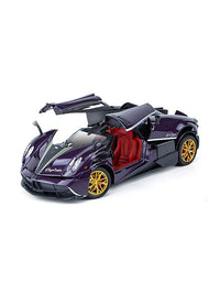 Pagani Huayra Diecast Model Car 1:24 Scale Purple