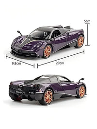Pagani Huayra Diecast Model Car 1:24 Scale Purple