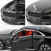 Black Rolls Royce Spectre 1:24 Diecast Model Car Toy