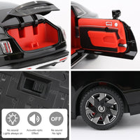 Black Rolls Royce Spectre 1:24 Diecast Model Car Toy